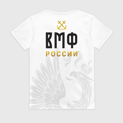 Женская футболка ВМФ России с эмблемой войск / 3D-принт – фото 2