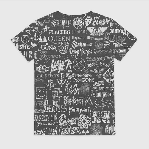 Женская футболка Black Sabbath pattern / 3D-принт – фото 2