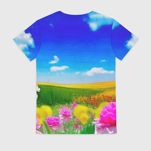 Женская футболка В мире хаха я хехе / 3D-принт – фото 2