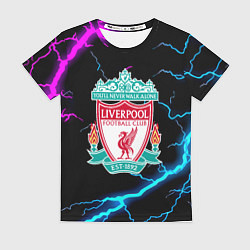 Женская футболка Liverpool neon storm