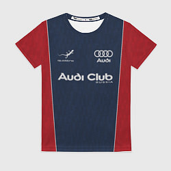 Женская футболка Audi club retro