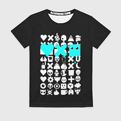 Женская футболка Love Death and Robots синий