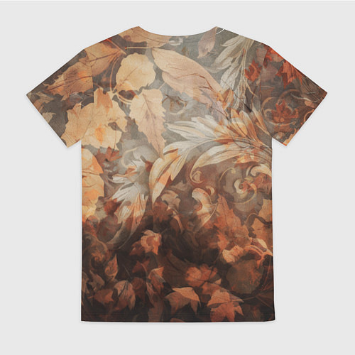 Женская футболка Осенний волчонок / 3D-принт – фото 2