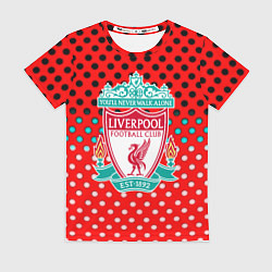 Женская футболка Liverpool точки текстура спорт
