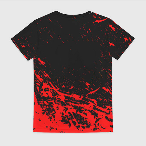 Женская футболка Валенсия брызги красок / 3D-принт – фото 2