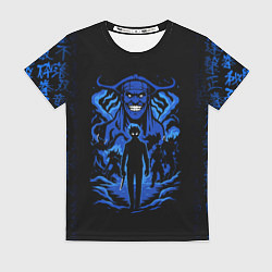 Футболка женская Поднятие уровня в одиночку с иероглифами, цвет: 3D-принт