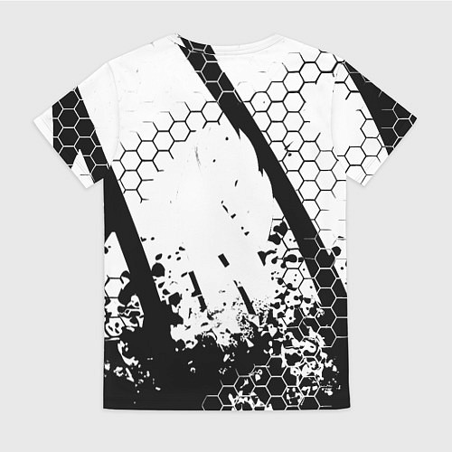 Женская футболка AEK броня текстура краски / 3D-принт – фото 2