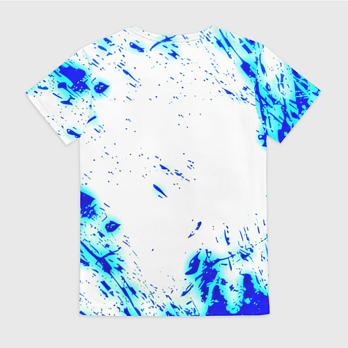 Женская футболка Наполи текстура краски / 3D-принт – фото 2
