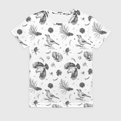 Футболка женская Сойка в Бузулукском бору, цвет: 3D-принт