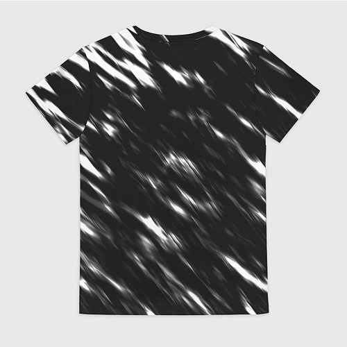 Женская футболка Borussia штрихи красок текстура / 3D-принт – фото 2