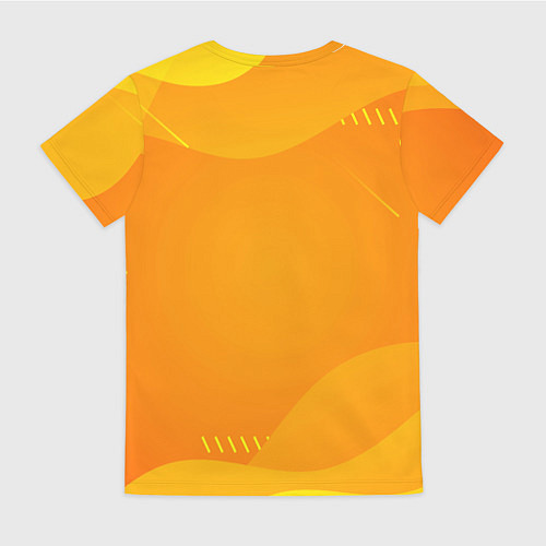 Женская футболка Девочка дьявол бежит за роллом / 3D-принт – фото 2