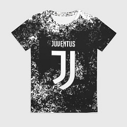 Футболка женская Ювентус брызги красок, цвет: 3D-принт