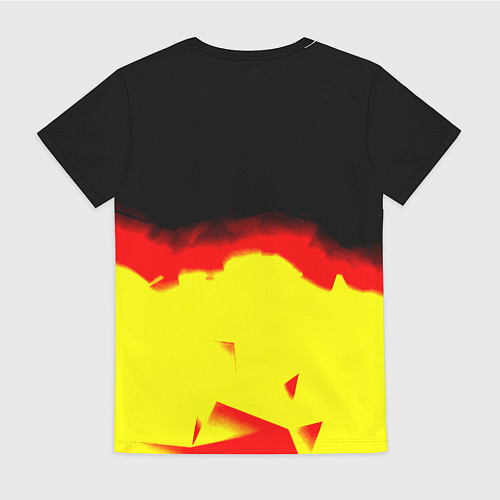 Женская футболка Borussia абстракция золото геометрия / 3D-принт – фото 2