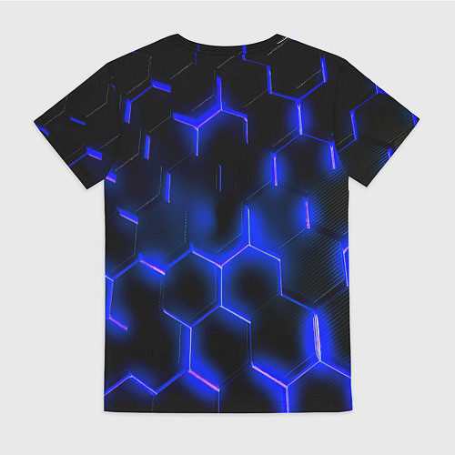 Женская футболка FC Bayern Mnchen соты / 3D-принт – фото 2