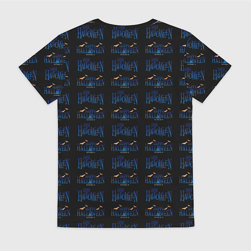 Женская футболка Happy halloween pattern / 3D-принт – фото 2