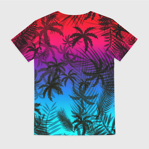 Женская футболка Бавария Мюнхен неон тропики / 3D-принт – фото 2