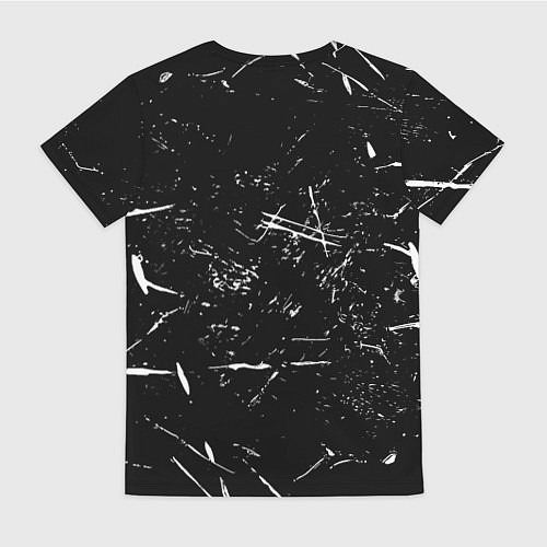 Женская футболка Ювентус краски штрихи / 3D-принт – фото 2