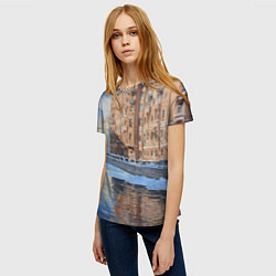 Футболка женская Зимний Санкт-Петербург, цвет: 3D-принт — фото 2