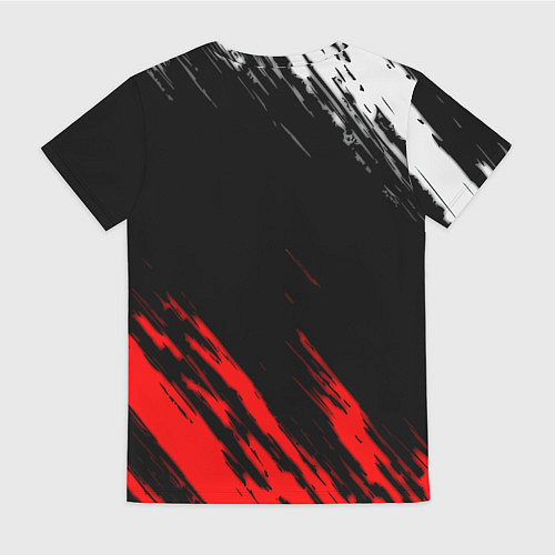 Женская футболка Манчестер Юнайтед x Ювентус краски / 3D-принт – фото 2