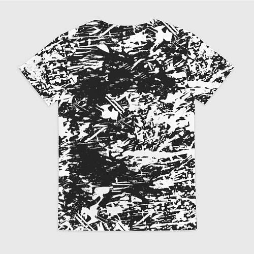 Женская футболка Боруссиа белые краски / 3D-принт – фото 2