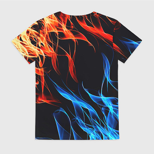 Женская футболка Манчестер Юнайтед огонь битва / 3D-принт – фото 2