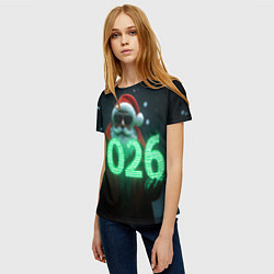 Футболка женская Кибер дед, цвет: 3D-принт — фото 2