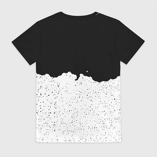 Женская футболка Реал Мадрид лого ночь текстура / 3D-принт – фото 2