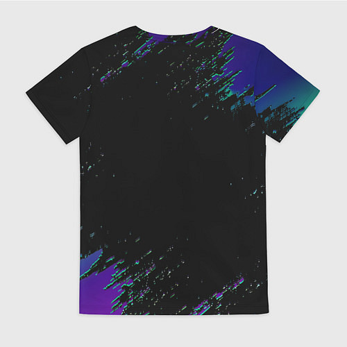 Женская футболка Бавария Мюнхен краски текстура / 3D-принт – фото 2
