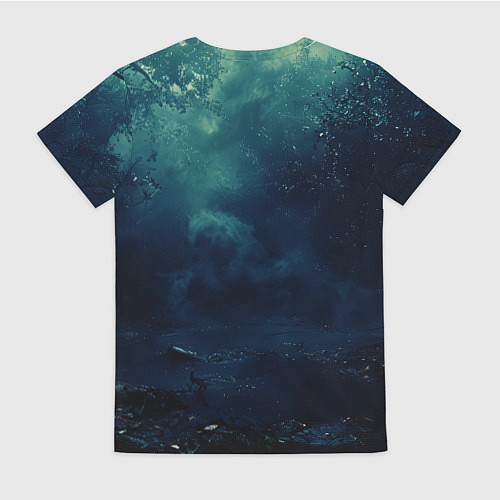 Женская футболка Тыква призрак / 3D-принт – фото 2