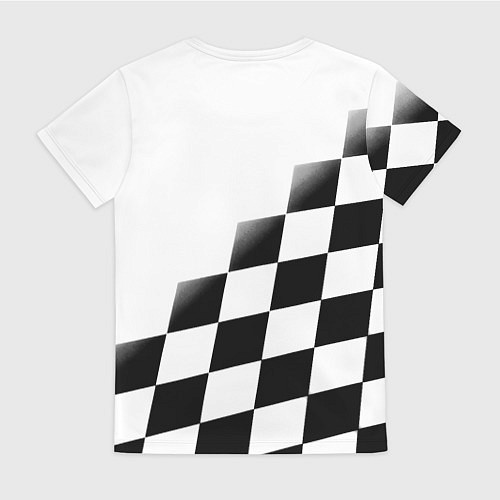 Женская футболка Ювентус клетка краски / 3D-принт – фото 2