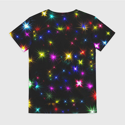 Женская футболка Манчестер Юнайтед праздничные огни / 3D-принт – фото 2