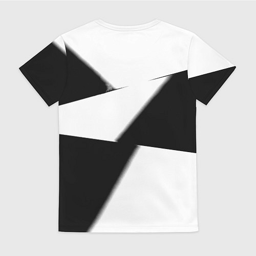 Женская футболка Реал Мадрид геометрия полосы / 3D-принт – фото 2