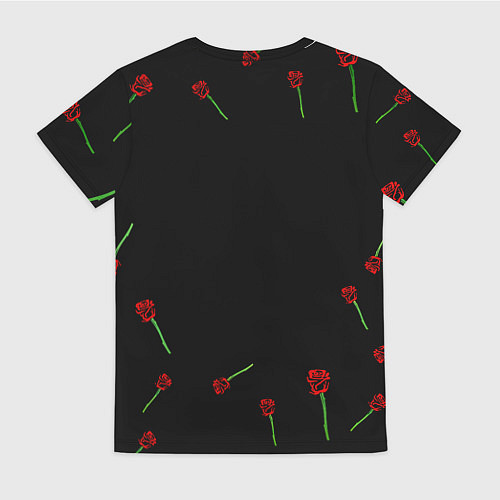 Женская футболка Манчестер Юнайтед розы / 3D-принт – фото 2