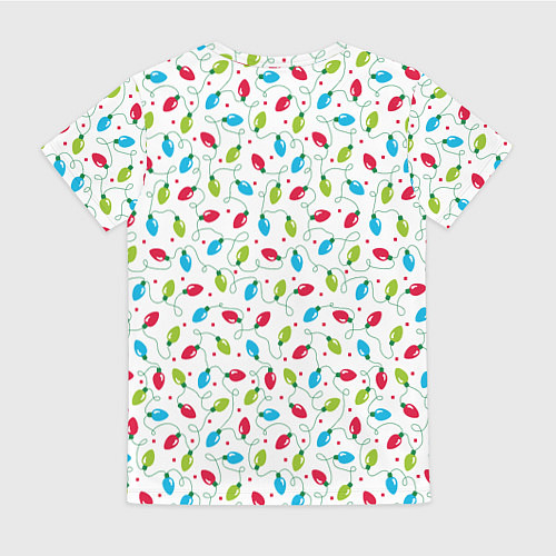 Женская футболка Гирлянда триколор / 3D-принт – фото 2