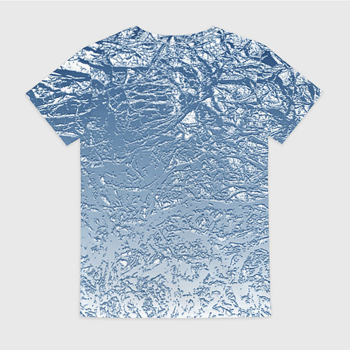 Женская футболка Налипший снег / 3D-принт – фото 2