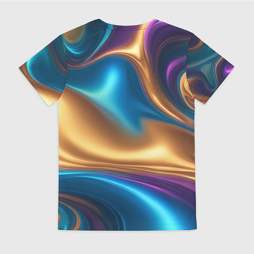 Женская футболка Сплавы разноцветные / 3D-принт – фото 2