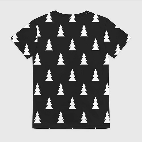 Женская футболка Ювентус ёлочки паттерн / 3D-принт – фото 2