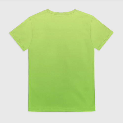 Женская футболка Color lime green / 3D-принт – фото 2