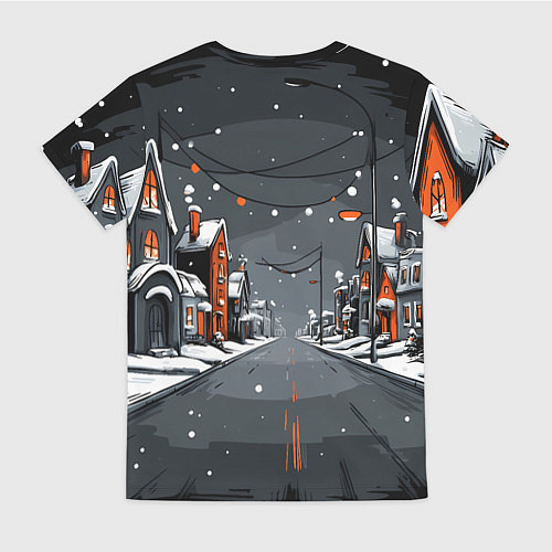 Женская футболка Новогодняя лошадка 2026 год / 3D-принт – фото 2