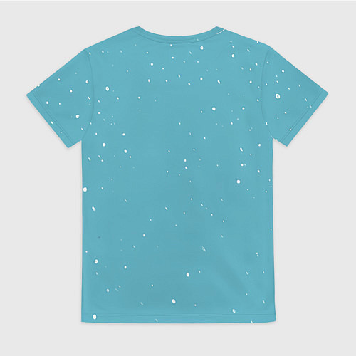 Женская футболка Когда за стол - новогодняя собачка / 3D-принт – фото 2