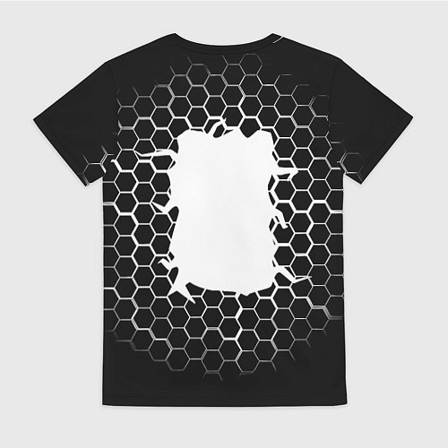 Женская футболка Juventus соты текстура краски / 3D-принт – фото 2