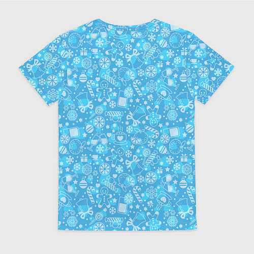 Женская футболка Ёлка сама упала - кот уронил елку / 3D-принт – фото 2