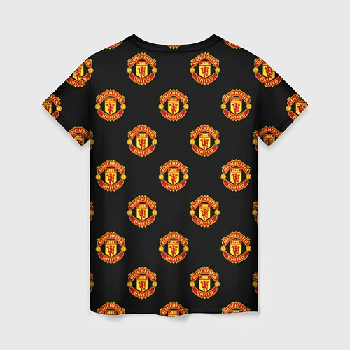 Женская футболка Manchester United Pattern / 3D-принт – фото 2