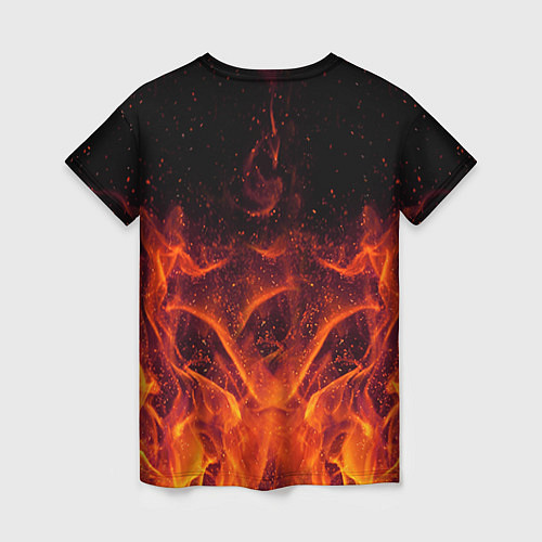 Женская футболка AC/DC Flame / 3D-принт – фото 2