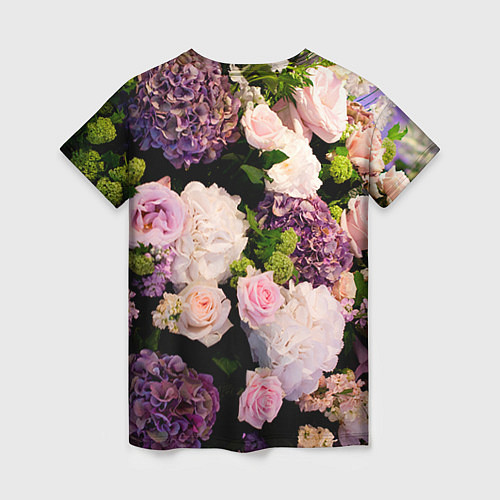 Женская футболка Весенние цветы / 3D-принт – фото 2