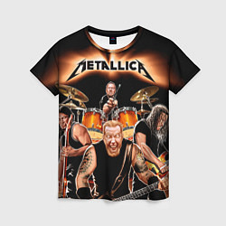 Футболка женская Metallica Band, цвет: 3D-принт