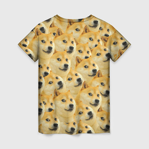 Женская футболка Doge / 3D-принт – фото 2