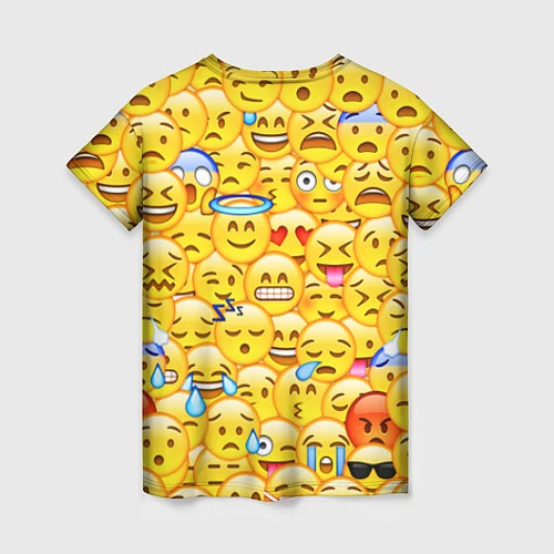 Женская футболка Emoji / 3D-принт – фото 2