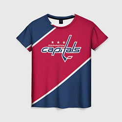 Футболка женская Washington capitals, цвет: 3D-принт