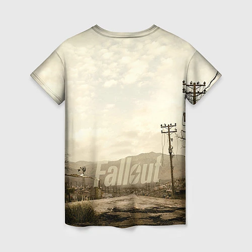 Женская футболка Fallout City / 3D-принт – фото 2